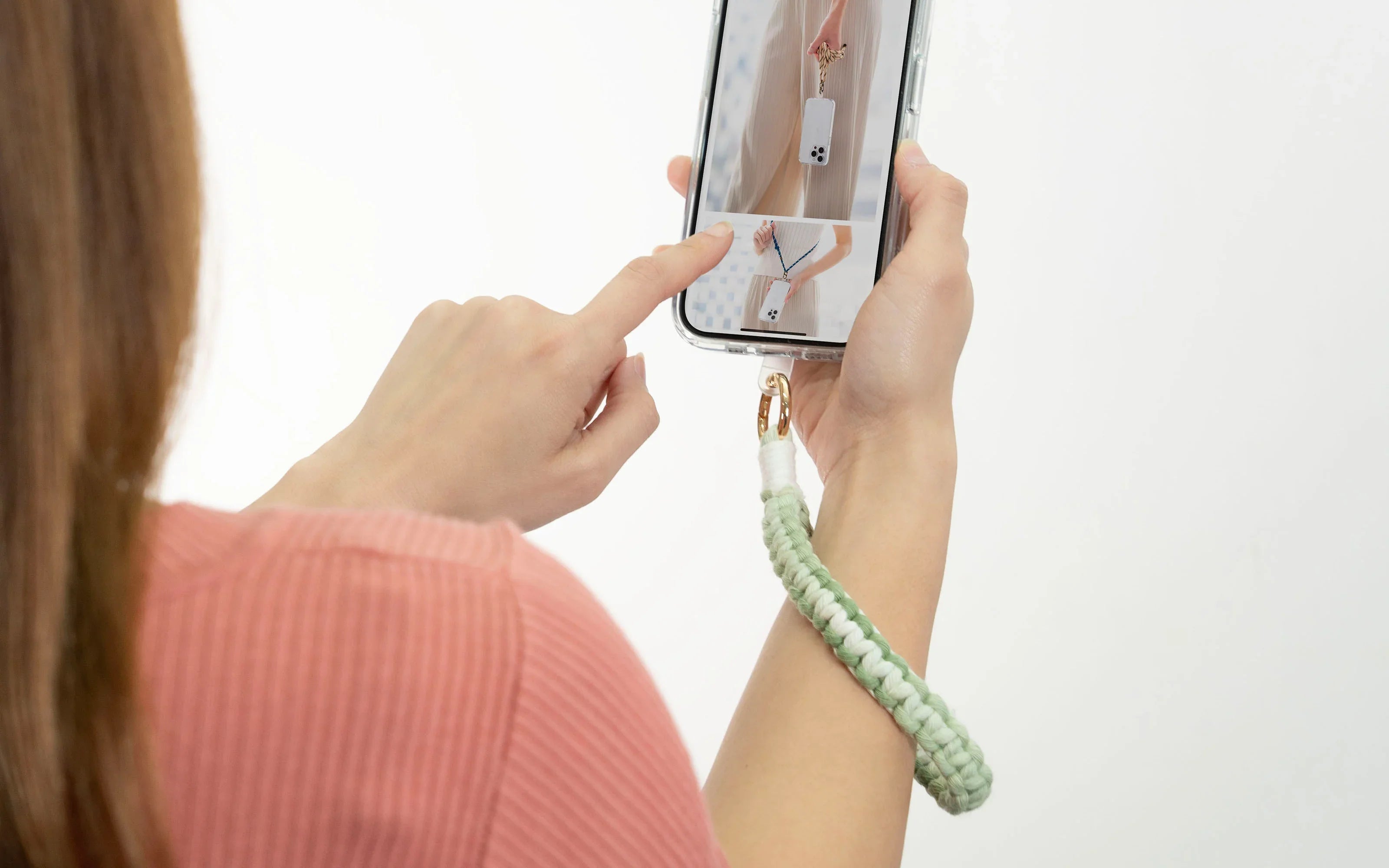 Torrii Knotty Braided Wrist Strap – Green - Tashqila Torrii Knotty Braided Wrist Strap – Green - Tashqila